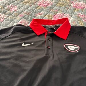 Men’s black and red Nike xl Georgia bulldogs polo